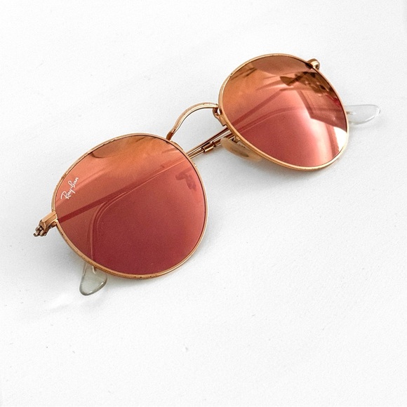 Ray-Ban Pink Round Flash Reflective Sunglasses main image 9